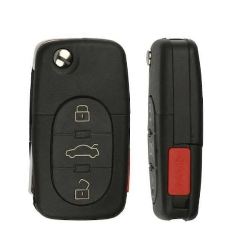 Keyless Factory KeylessFactory: 1997-2005 Audi / 4-Button Flip Key / MYT8Z0837231 (RK-AUD-231E) RK-AUD-231E